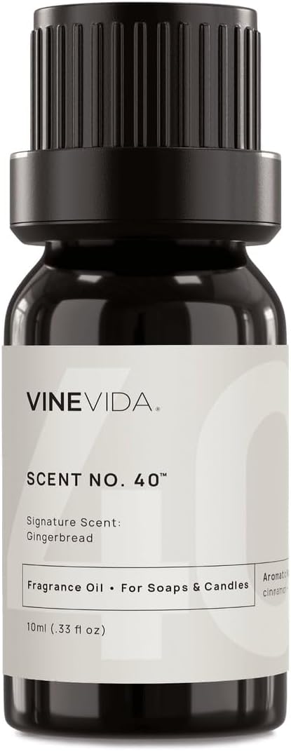 [0.33oz] Scent No.40 Fragrance Oil for Candle & Soap Making - Natural Candle Scents Made in USA in Amber.
