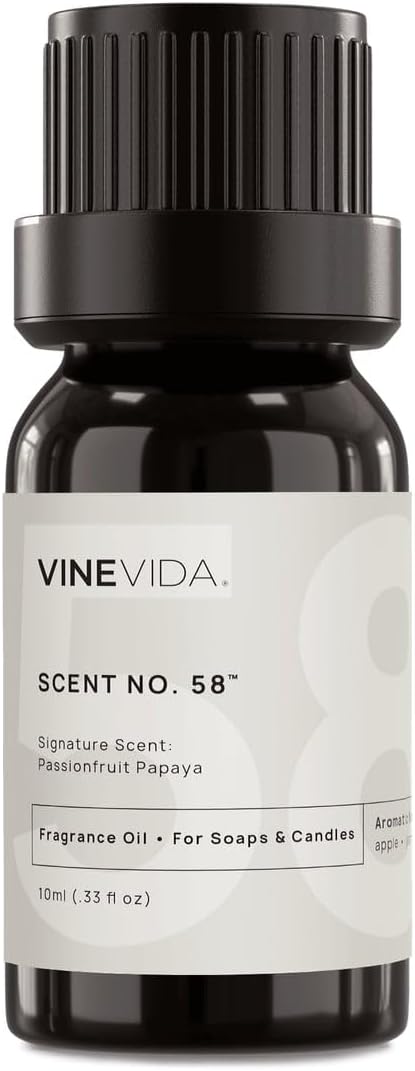 [0.33oz] Scent No.58 Fragrance Oil for Candle Making and Soap Making - Premium Candle Scents for Soy Candles
