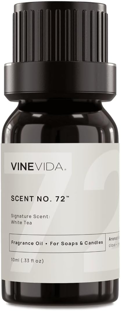 [0.33oz] Scent No.72 Fragrance Oil for Candle & Soap Making - Natural Candle Scents Made in USA in Pale/Light.