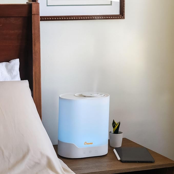0.7 Gallon Top Fill Cool Mist Humidifier and Aroma Diffuser, with Color-Changing Night Light and Aroma Diffuser Function
