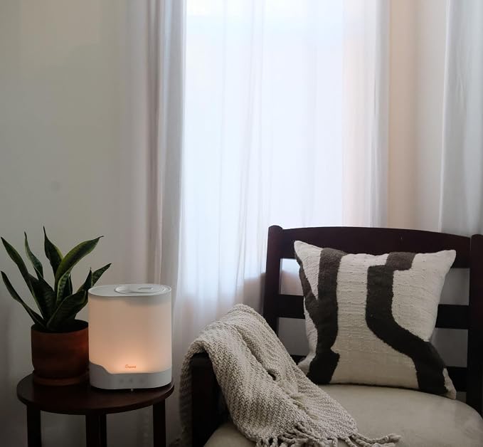 0.7 Gallon Top Fill Cool Mist Humidifier and Aroma Diffuser, with Color-Changing Night Light and Aroma Diffuser Function