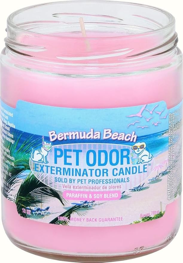 0 Pet Odor Exterminator Candle in Bermuda Beach.