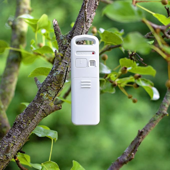 00611 Indoor Outdoor Thermometer with Wireless Temperature Sensor & Hygrometer White Small, alternate product view 7