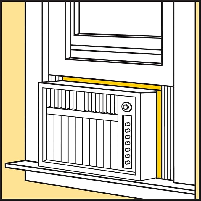 02535 2-1/4 in x 42 in Gray Foam Window Seal Strip – Air Conditioner Window Seal, Weather Stripping Foam, alternate view 3