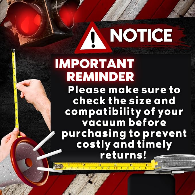 1 1/2" inch Backpack Vacuum Dust Brush Attachment Compatible with, Powr-flite, Tornado, Clarke