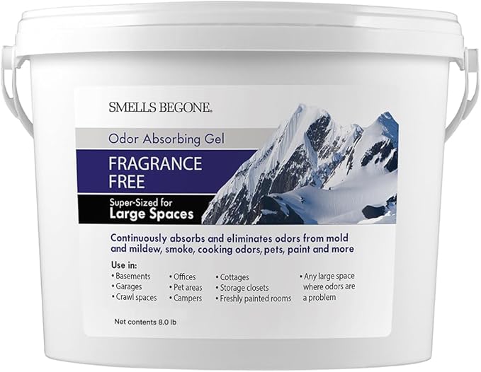 1-Gallon Gel Odor Eliminator – High-Capacity, Long-Lasting Odor Absorber for Large Spaces, Basements, Garages, Workshops &
