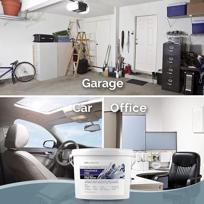 1-Gallon Gel Odor Eliminator – High-Capacity, Long-Lasting Odor Absorber for Large Spaces, Basements, Garages, Workshops &