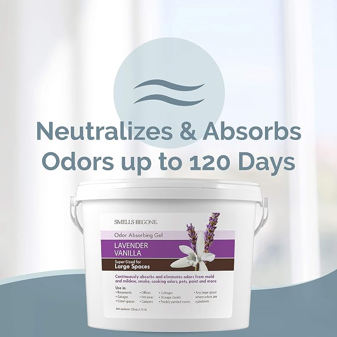 1-Gallon Gel Odor Eliminator – High-Capacity, Long-Lasting Absorber for Large Basements, Garages, Workshops & Commercial