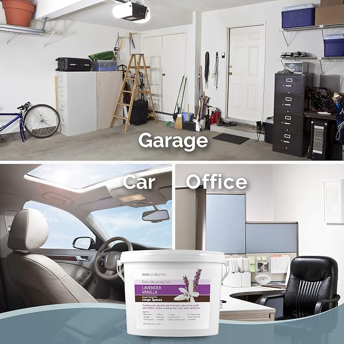 1-Gallon Gel Odor Eliminator – High-Capacity, Long-Lasting Absorber for Large Basements, Garages, Workshops & Commercial