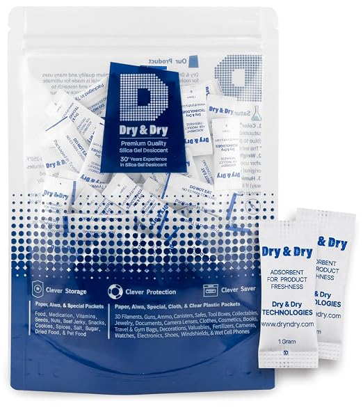 1 Gram[1000 Packets] Food & Pharmaceutical Safe Silica Gel Packs Desiccants - Rechargeable Tyvek® Silica Gel