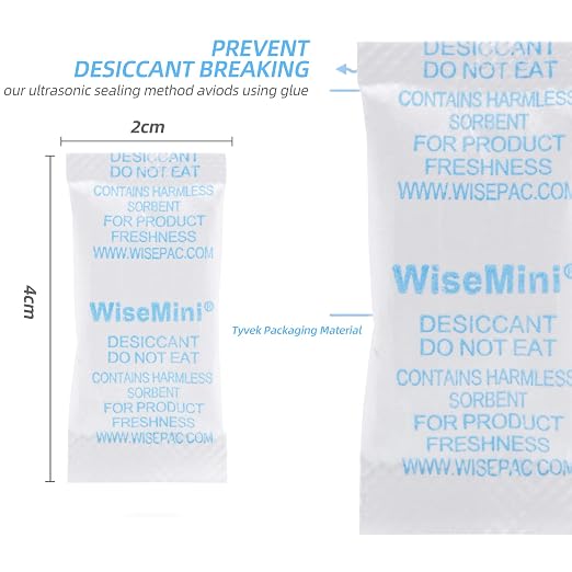 1 Gram 300 Packs Silica Gel Packets, Silica Packets, Food Grade Dessicant, Dessicant Packs, Silica Gel for Food Storage