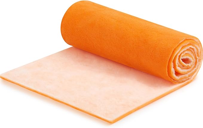 1 In x 25 In x 10 Ft Air Vent Filters Roll DIY Cut to Size Air Filter material Roll Orange and White Polyester Air Filter
