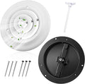 1 Pack 8 Inch Round Vent Cover Ceiling Diffuser HVAC Vent Duct Cover Replacement with Steel Butterfly Damper