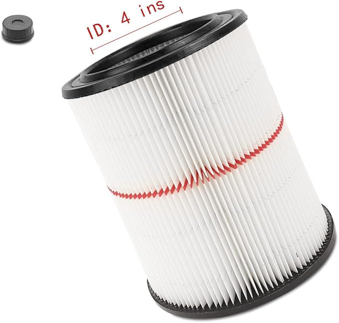 1 Pack 9-17816 Filter for Craftsman Filter Wet/Dry Cartridge Filter Replacement fit 5/6/8/12/16/32 Gallon & Larger