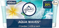 1-Wick Scented Candle Jar, Aqua Waves, Air Freshener Infused with Essential Oils, 4.08 Oz, 2 Count 2 Count 4.08 Oz Glass