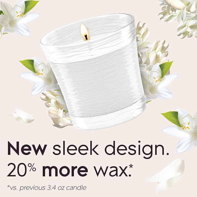 1-Wick Scented Candle Jar, Clean Linen, Air Freshener Infused with Essential Oils, 4.08 Oz, 2 Count 2 Count 4.08 Oz Glass