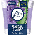 1-Wick Scented Candle Jar, Tranquil Lavender & Aloe, Air Freshener Infused with Essential Oils, 4.08 Oz, product image