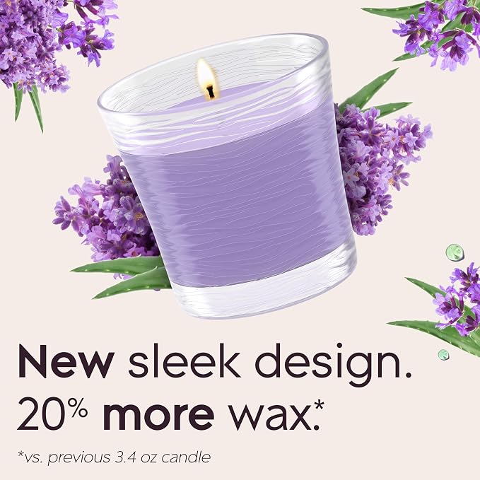 1-Wick Scented Candle Jar, Tranquil Lavender & Aloe, Air Freshener Infused with Essential Oils, 4.08 Oz, alternate product
