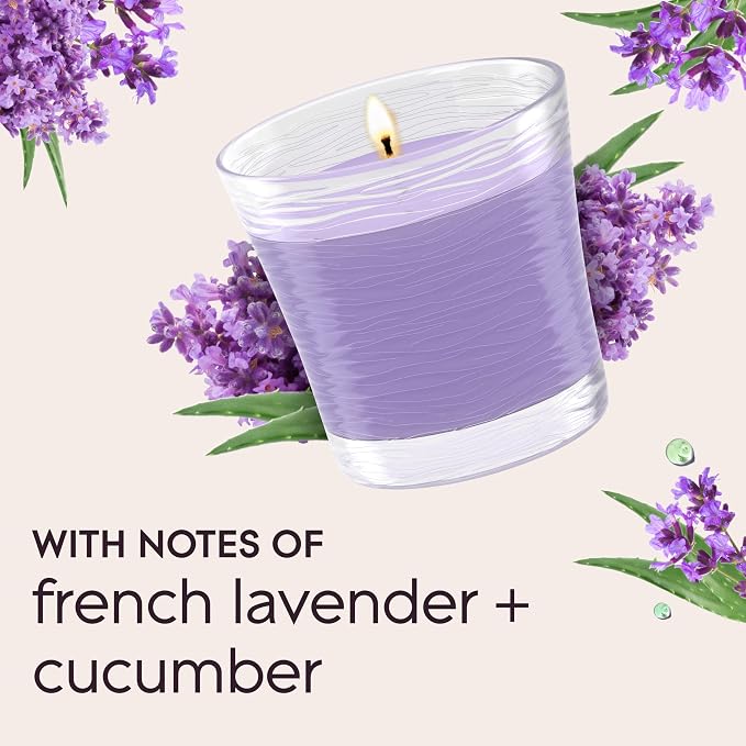 1-Wick Scented Candle Jar, Tranquil Lavender & Aloe, Air Freshener Infused with Essential Oils, 4.08 Oz, alternate product