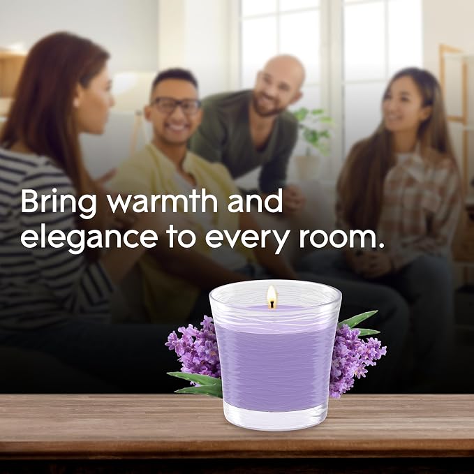 1-Wick Scented Candle Jar, Tranquil Lavender & Aloe, Air Freshener Infused with Essential Oils, 4.08 Oz, alternate product