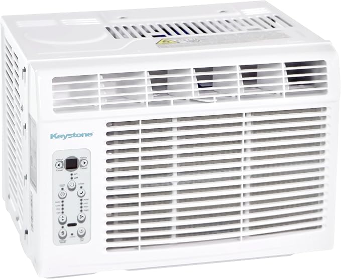 10,000 BTU Compact Window Air Conditioner with Remote Control and Dehumidifier, 115V, Quiet Window AC Units for Spaces up to
