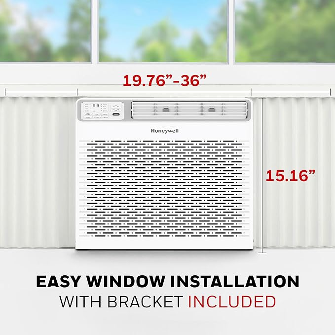 10,000 BTU Digital Window Air Conditioner, Remote, LED Display, 4 Modes, Eco, 450 sq ft Coverage, alternate product view 5