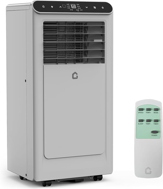 10,000 BTU Portable Air Conditioner, 3-in-1 Portable AC Unit with Fan & Dehumidifier, Room Air Conditioner Cools up to 450