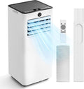 10,000 BTU Portable Air Conditioner, 4-in-1 AC Unit with Sleep, Cool, Dehumidifier & Fan, Cools up to 450 sq.ft, Remote