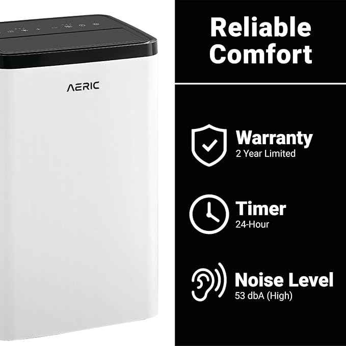 10,000 BTU Portable Air Conditioner with Dehumidifier for Living Room and Apartment, 115V, Portable Air Conditioners for