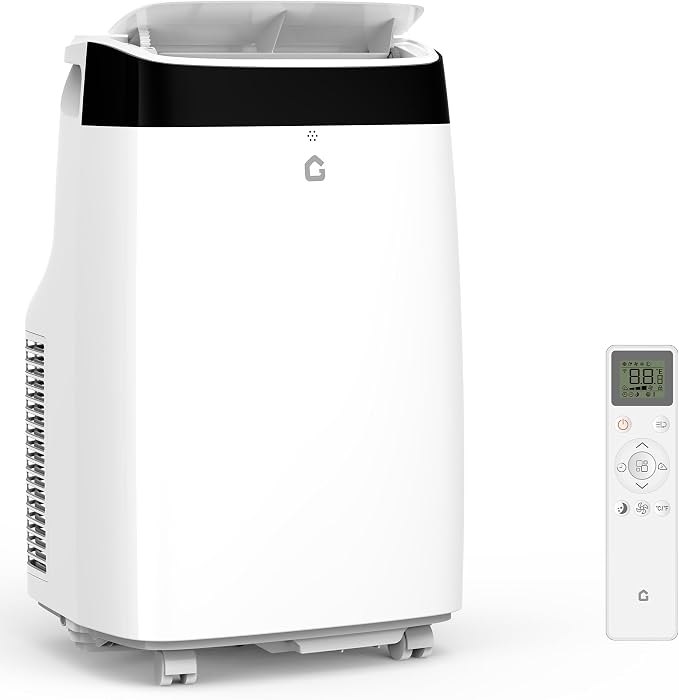 10,000 BTU Portable Air Conditioner with Dehumidifier & Fan, Cools Up to 450 Sq.Ft. Room Air Conditioner, Remote Control