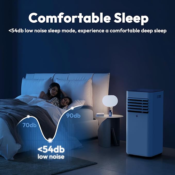 10,000 BTU Portable Air Conditioners, Portable AC With Remote for Room to 450 sq.ft 3 in 1 Air Conditioner With