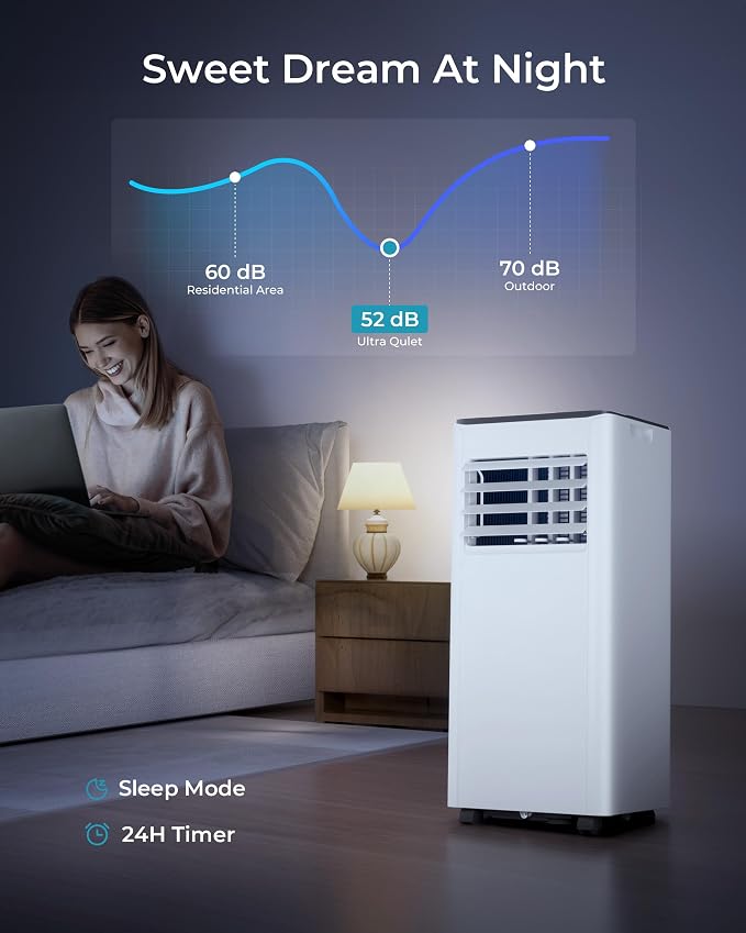 10,000 BTU Portable Air Conditioners Up to 450 sq.ft, 3-1 Standing Smart Cooling AC with Remote, Dehumidifier, Fan, alternate