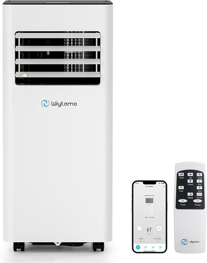 10,000 BTU Portable Air Conditioners with WiFi, 3-in-1 Air Conditioner for Room&Garage– Portable AC Unit with Cool