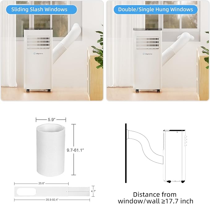 10,000 BTU Portable Air Conditioners with WiFi, 3-in-1 Air Conditioner for Room&Garage– Portable AC Unit with Cool
