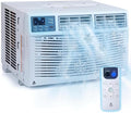 10,000 BTU Smart Window Air Conditioner with WiFi, Cools Rooms Up to 450 Sq. Ft, Window AC Unit with Cooling, Dehumidifier &