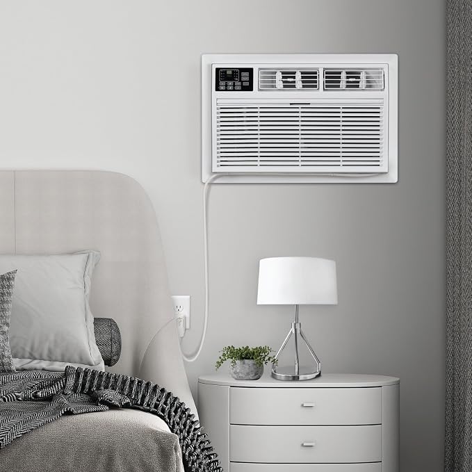 10,000 BTU Through the Wall Air Conditioner, 230V, Cools up to 450 Sq. Ft for Living Room, Bedroom, Kitchen, Apartment, with