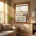 10,000 BTU Window Air Conditioner with Smart App & Remote, 3-in-1 Cooling, Cools Up to 500 Sq.Ft, Energy Efficient, 3 Fan