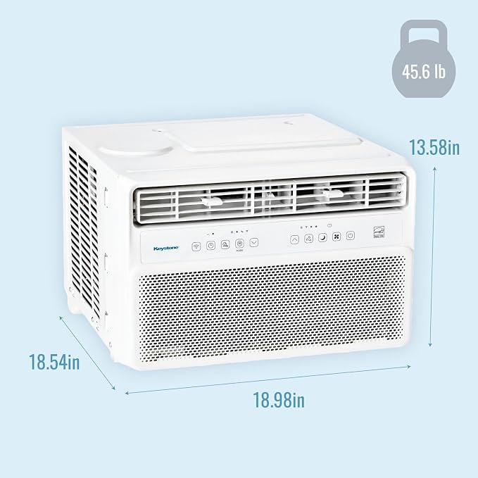 10,000 BTU Window Mounted Inverter Air Conditioner with Quiet, High Efficiency Operation and Remote, Window AC Unit for
