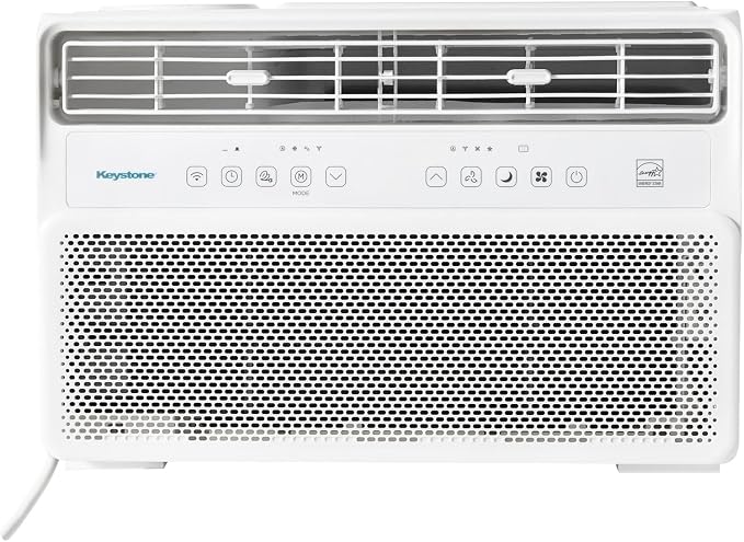 10,000 BTU Window Mounted Inverter Air Conditioner with Quiet, High Efficiency Operation and Remote, Window AC Unit for