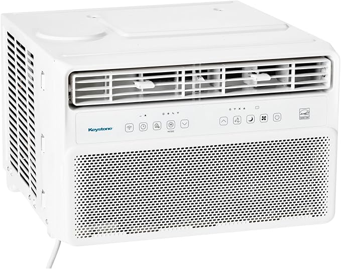 10,000 BTU Window Mounted Inverter Air Conditioner with Quiet, High Efficiency Operation and Remote, Window AC Unit for