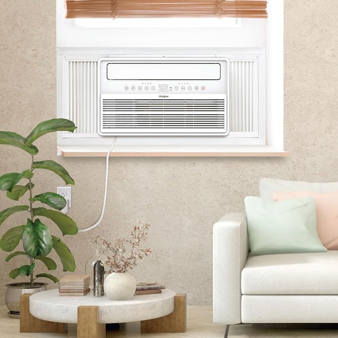 10,000 BTU Window Mounted Inverter Air Conditioner with Quiet, High Efficiency Operation and Remote, Window AC Unit for