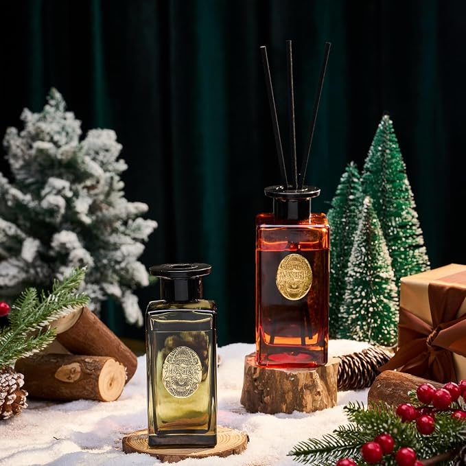10.14 oz Large Reed Diffuser Set | Under The Fig Scent Home Oil Diffuser with Sticks |Hotel Collection made from natural