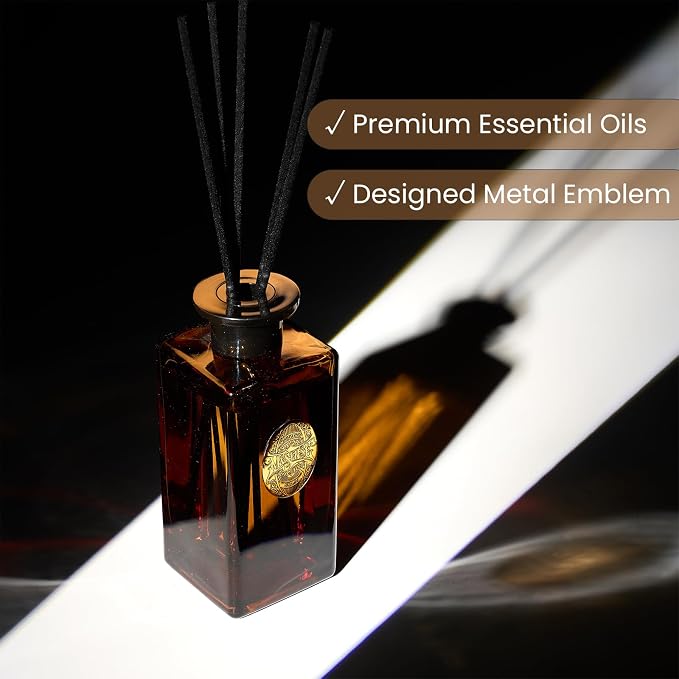 10.14 oz Large Reed Diffuser Set | Under The Fig Scent Home Oil Diffuser with Sticks |Hotel Collection made from natural