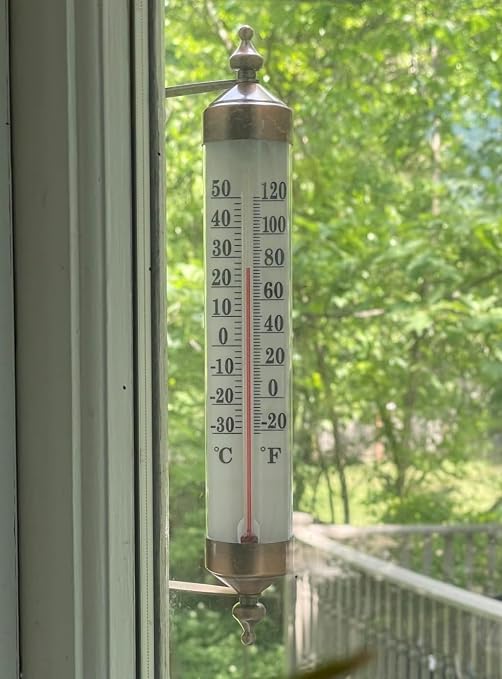 10.4 inches New Large Numbers Premium Quality Thermometer Indoor Outdoor Waterproof Decorative, alternate product view 6