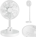 10'' Foldable Oscillating Fan, 20000mAh Rechargeable, Remote & Timer, Height Adjustable Portable Standing Fan, Quiet for