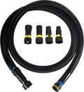 10 Ft. Antistatic Vacuum Hose and Non-Snag Protective Wrap for Shop Vacs with Expanded Multi-Brand Power Tool Adapter Set