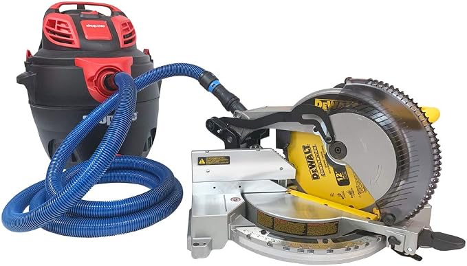 10 Ft. Antistatic Vacuum Hose and Non-Snag Protective Wrap for Shop Vacs with Expanded Multi-Brand Power Tool Adapter Set