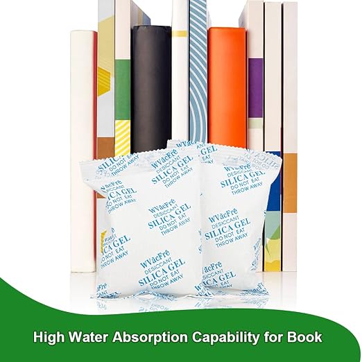 10 Gram(100Packs) Food Grade Moisture Absorber Silica Gel Desiccant Packets for Storage,Desiccant Beads Silica Gel Packs for