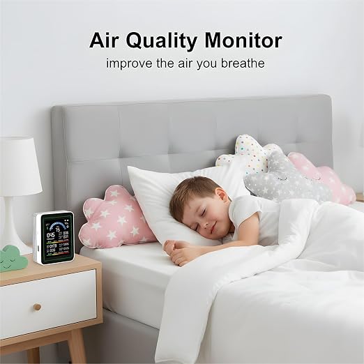 10 in 1 Smart Air Quality Monitor Indoor,Carbon Monoxide Detectors,Co2 Detector,Professional Air Quality Test Kit with CO2 |