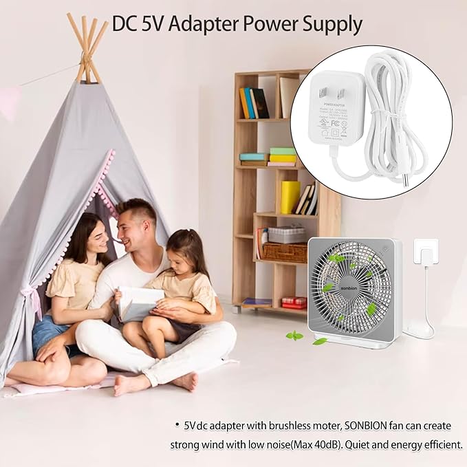 10 Inch Box Fan, Small Window Fan, Quiet Electric Fan with Three Speeds, Square Desk Fan for Home Office Room Apartment